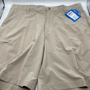 Columbia PFG  UPF 50 Omni-Shield Shade Shorts Tan 40 X 10 Men’s Quick Dry Beige